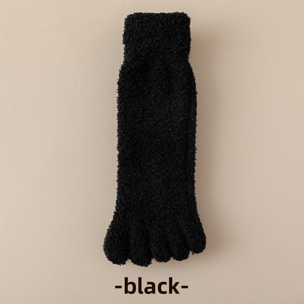 Зимние носки с пятью пальцами из кораллового флиса – Утепленные теплые носки для сна и дома для мужчин и женщин