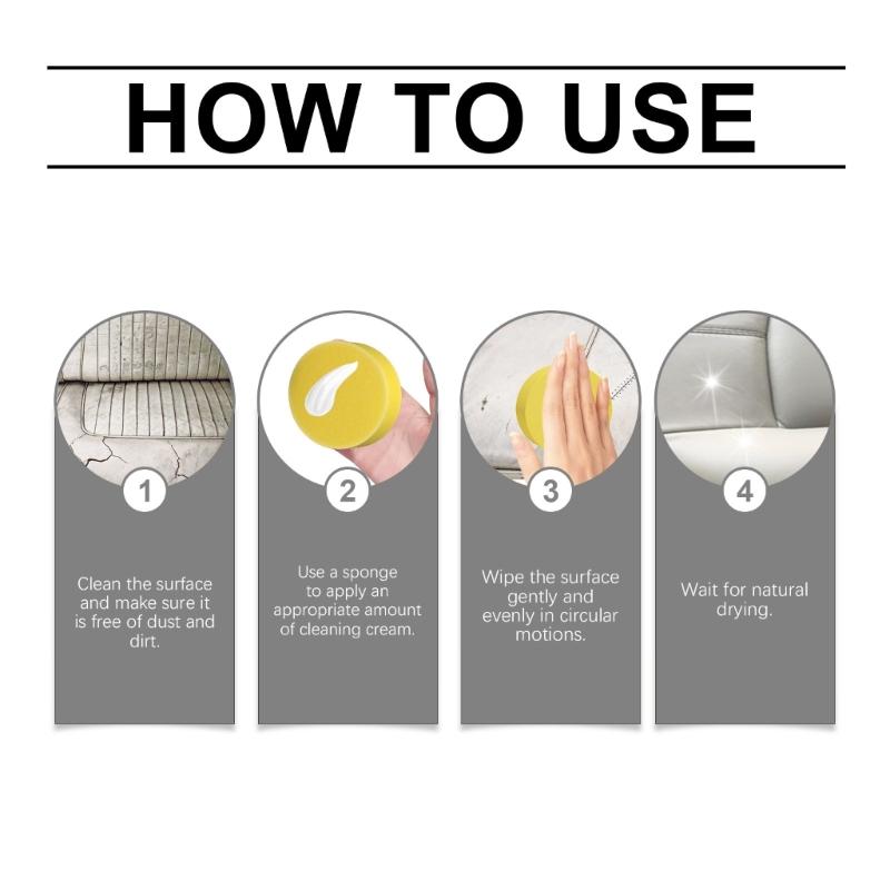 Мягкая очищающая паста для кожи Очиститель кожи для салона автомобиля с натуральными ингредиентами Объем 100 г для деликатных поверхностей