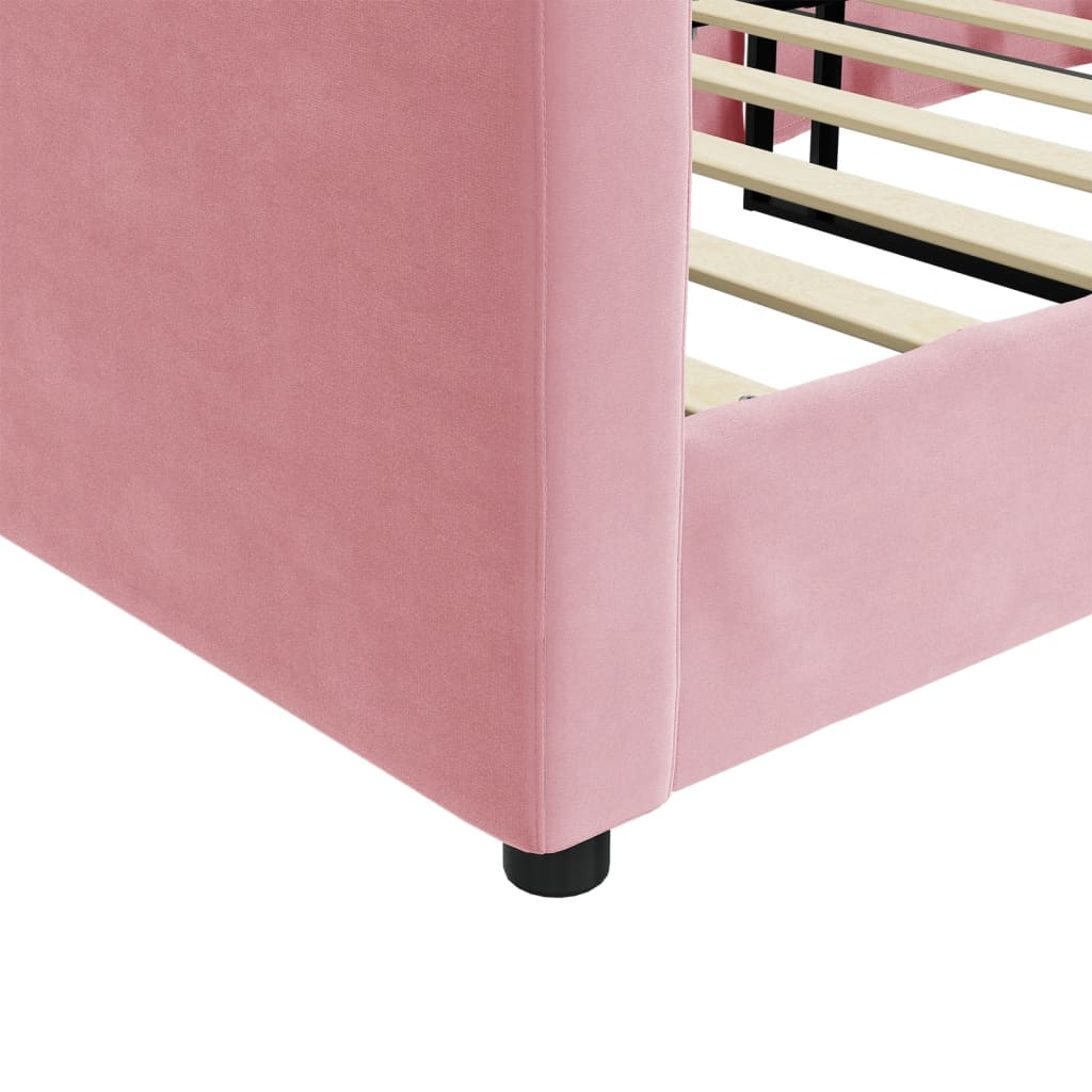 Daybed Pink 80x200 cm Velvet