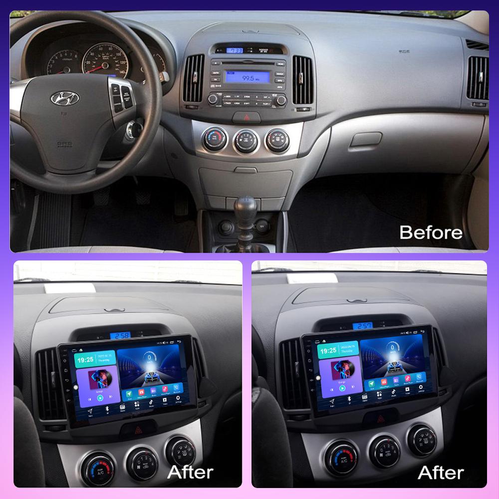 2 DIN Android Carplay Car Radio For Hyundai Elantra 2007-2011 Multimedia Player Head Unit Stereo GPS Navigation BT WIFI 2+32GB