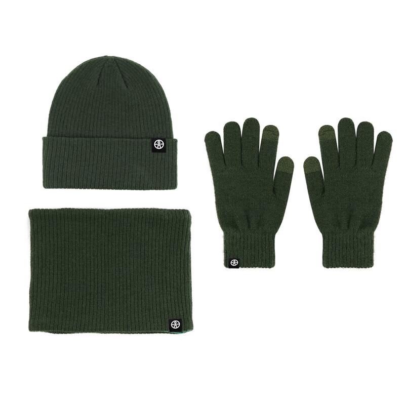 Thickened Warm Winter Hat, Scarf & Gloves 3-Piece Set