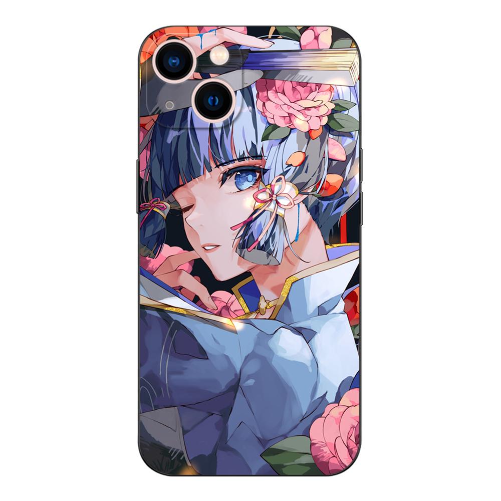 Black Tpu Case For Motorola Moto G31 G40 Fusion G41 G50 G51 Edge30 G10 G20 G30 G100 5G G22 Genshin Impact