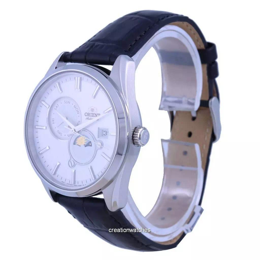 Orient Классические мужские часы с белым циферблатом Sun And Moon, автоматические, RA-AK0310S10B RA-AK0310S30B