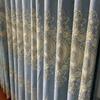 Европейский стиль синель с вышивкой затемняющие шторы гостиная спальня окно эркер шторы штанга