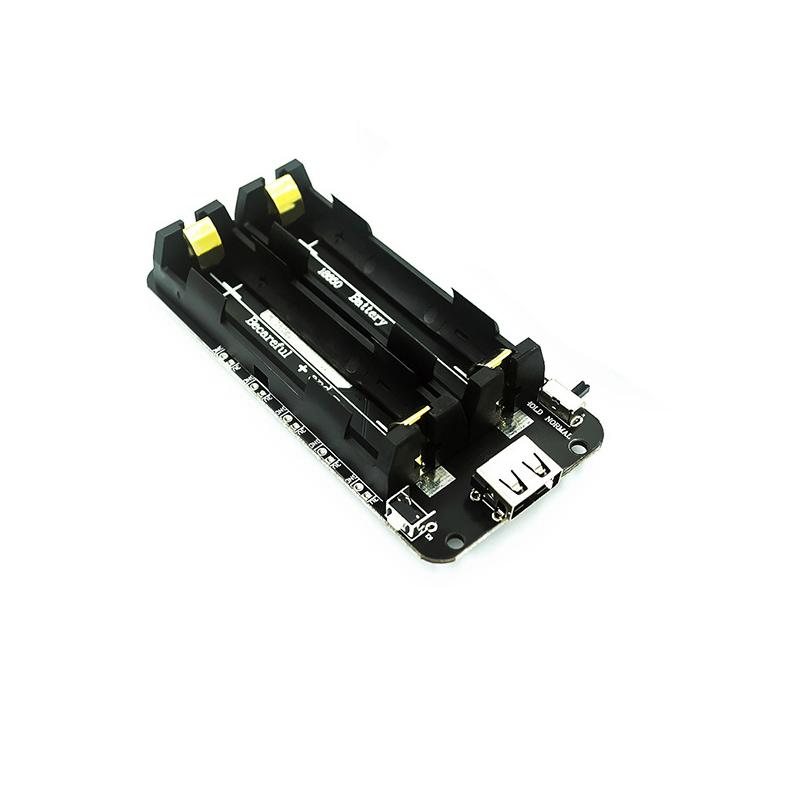 Stlxy ESP32 ESP32S V3 Micro USB Port 18650 Battery Charging Shield Board Type A USB 0.5A for Arduino Wemos Raspberry Pi