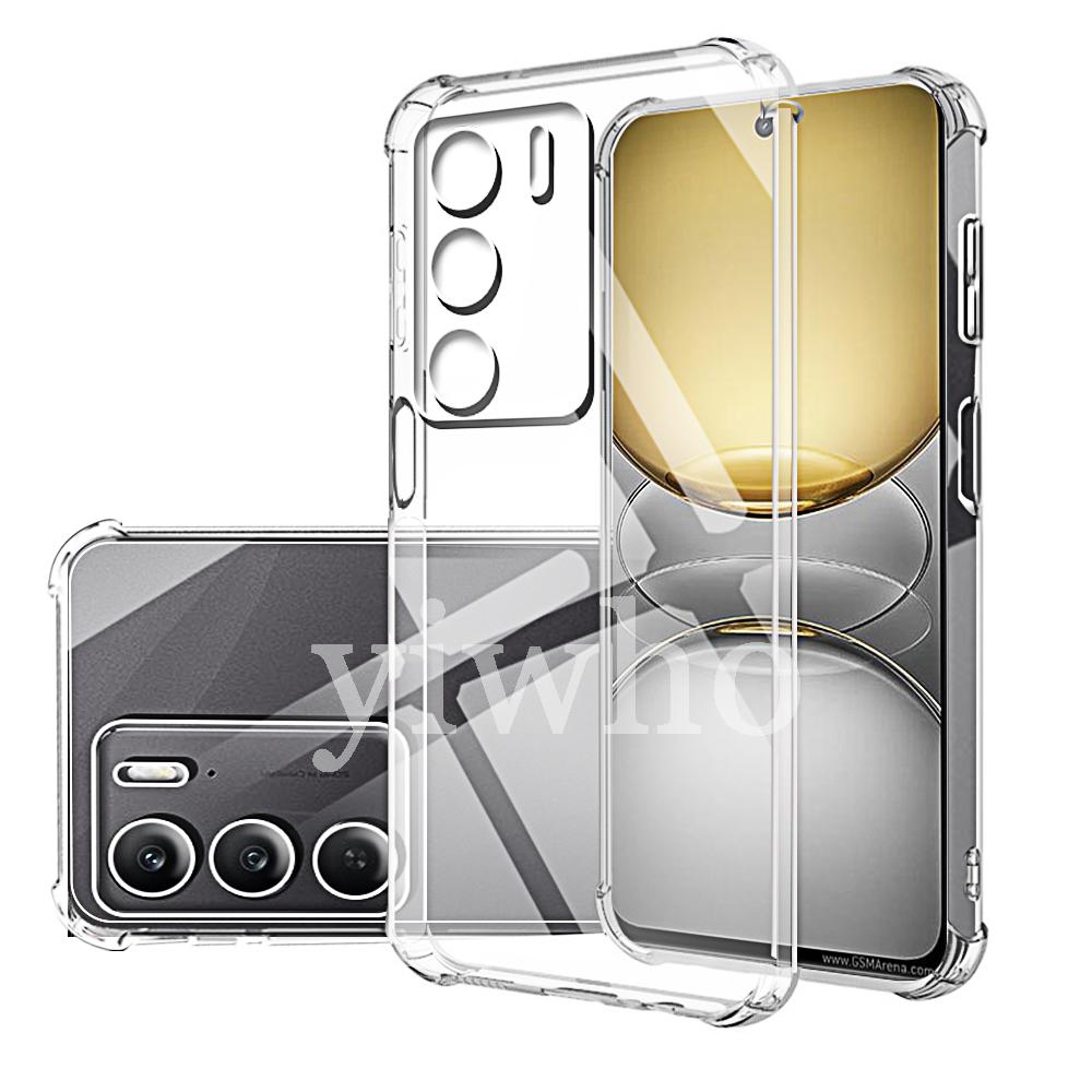 Прозрачный чехол для телефона Oppo Realme C75 C67 C65 C60 C55 C53 C51 C35 C33 C31 C30 Shell Защитная задняя крышка камеры Clera Covers