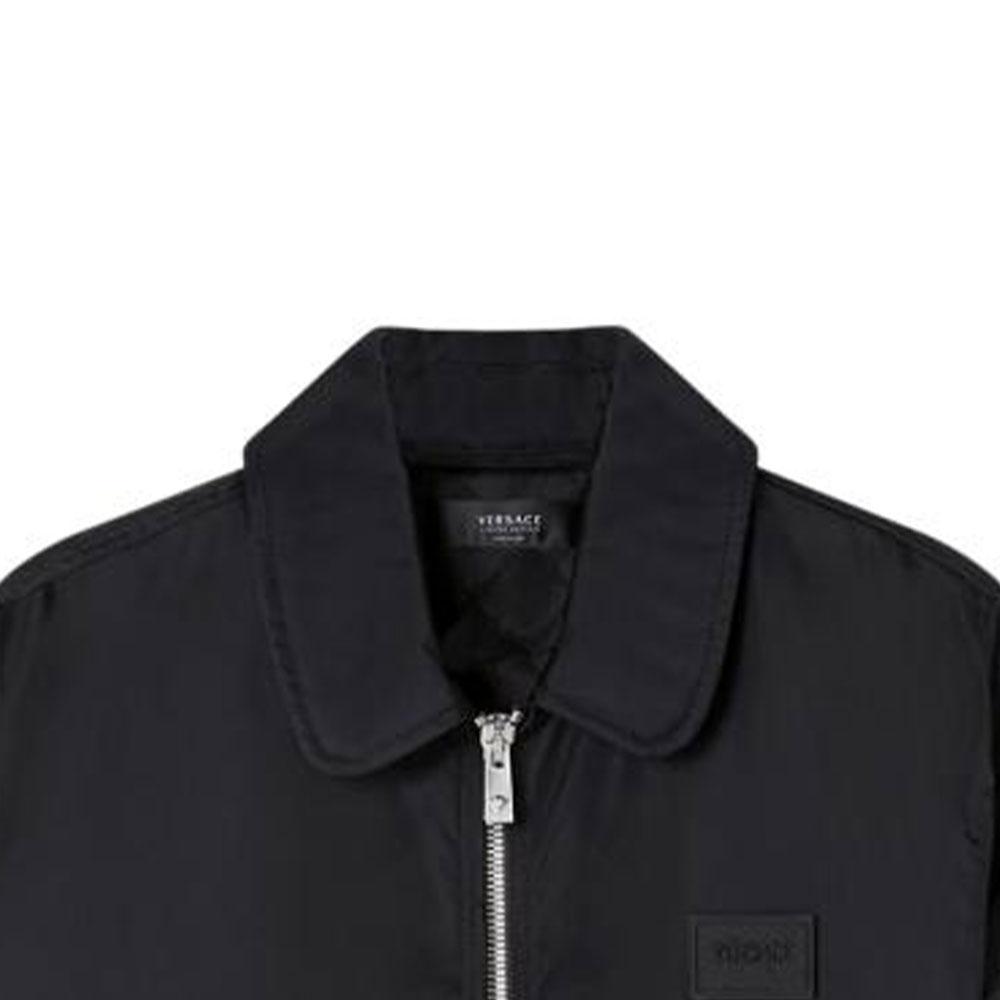 VERSACE Jackets Men's Black Lapel Moderate Other 1009293-1A06732-1B000