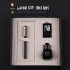 Luxury Metal Fountain Pen Set with Multi-Color Ink Cartridges and Gift Box