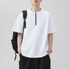 Summer Heavy 300g POLO Pure Cotton Short-sleeved T-shirt for Men Loose Japanese Casual