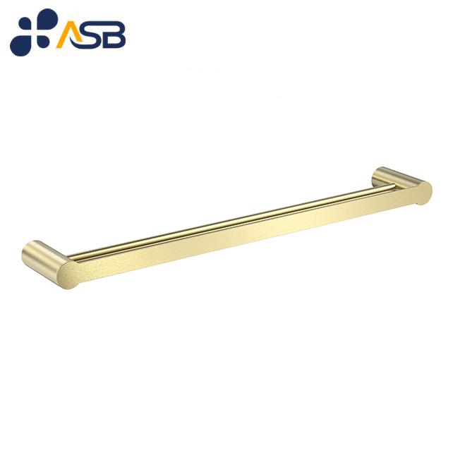 Modern Designer Single and Double Towel Racks Brass Bathroom Accessories for Home Kitchen Hotel-Copper Fixture