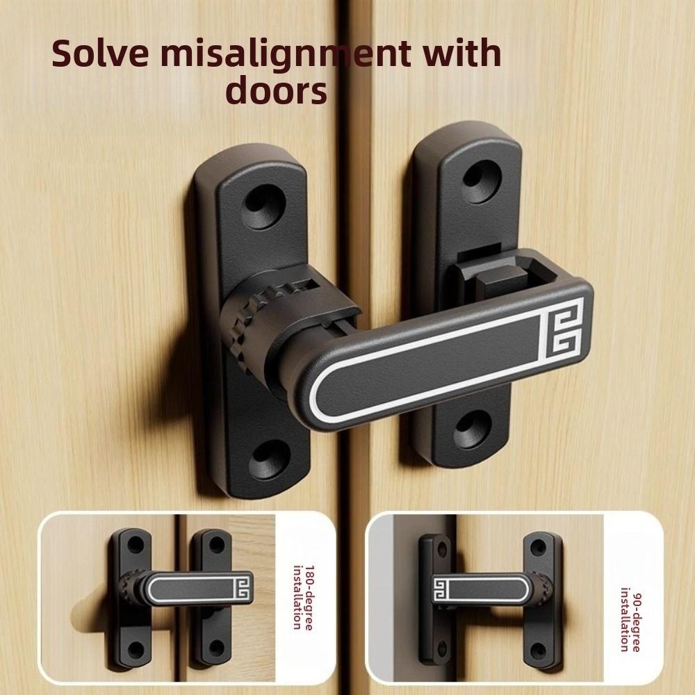 Multi-purpos Surface-Mounted Luminous Door Buckle Safety Luminous Door Hasp Sturdy Anti-theft Door Catch Bolt Cabinet