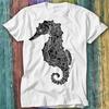 Golden Oceans Seahorse T Shirt Top Tee 574