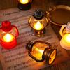 Electric Lamp Durable Retro LED Oil Lamp Lantern Beautiful Multifunctional Night Lamp with Warm Light Xmas Decoration