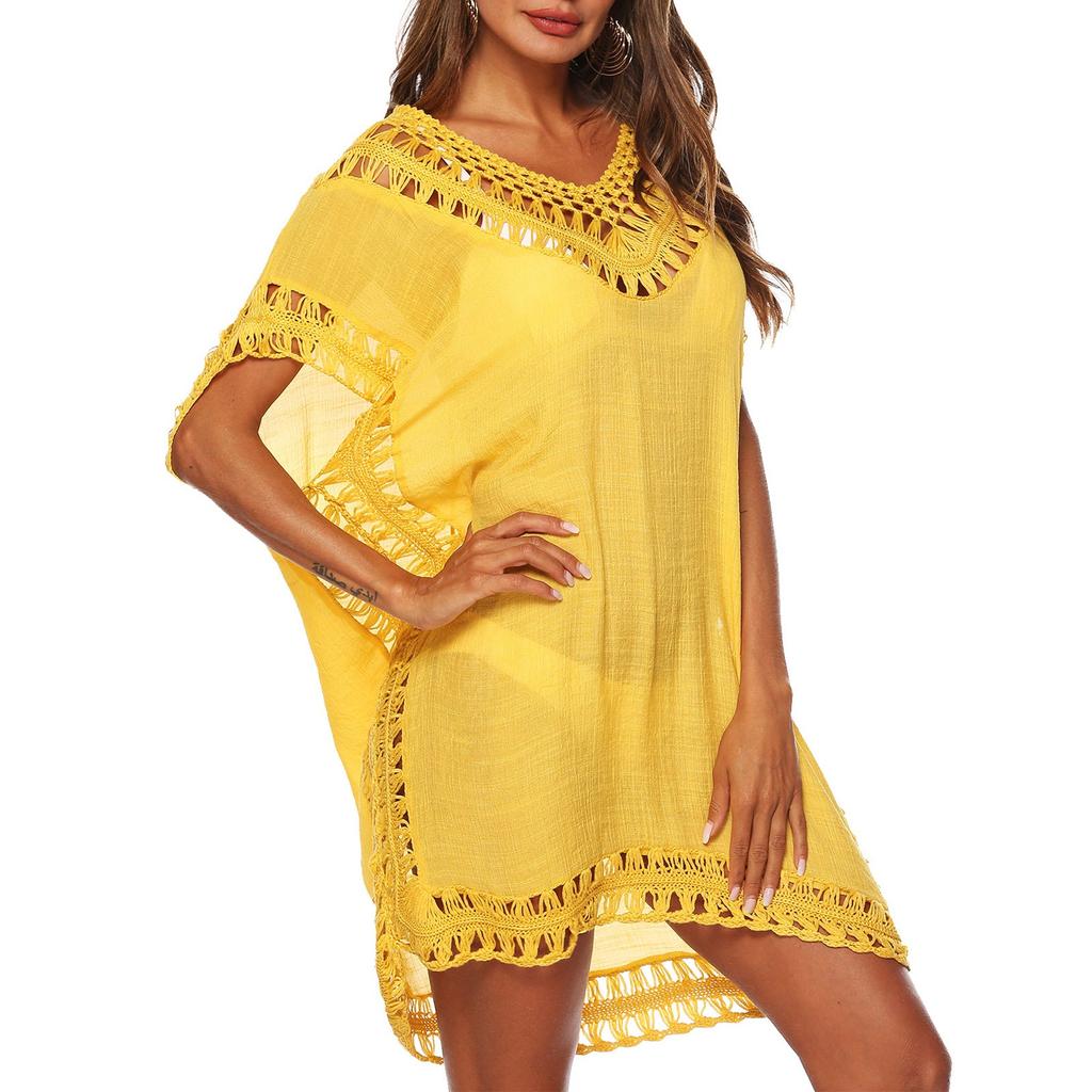 Swimsuit Bikini Summer Beach Women Cover Up Loose Plus Size Crochet Cover Ups