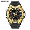SANDA Fashion Trend Military Style Male Students and Teenagers Multi-functional Luminous Waterproof Electronic Watch