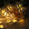 LED Heart Shaped Battery Box String Light Fairy Light Decor for Outdoor and Indoor Holiday Party
