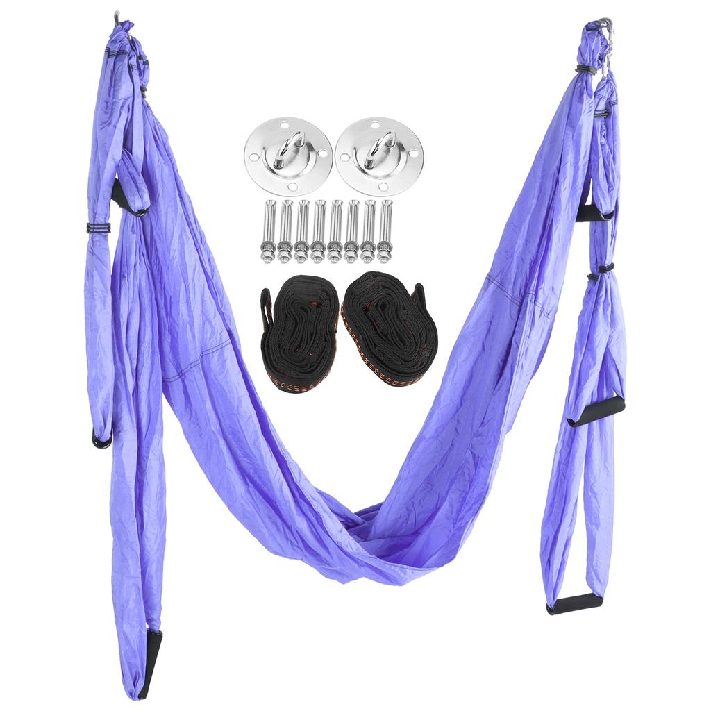 Сверхлегкий гамак для йоги Антигравитационные качели для йоги Гамак Аксессуары для домашнего фитнеса Синий Фиолетовый