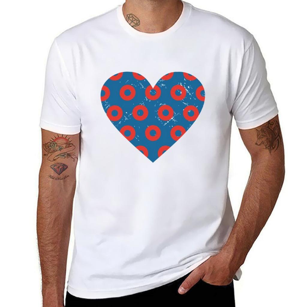 Phish Fishman Donut Heart T-shirt T Shirts For Man Cotton Soft Man T Shirt Luxury Printed T Shirts For Man T-shirt