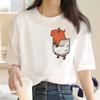 Cute Capybara Clothing T-Shirt Women Vintage Cartoon T Shirt Female Casual Anime Top Tees T Shirt Manga Women Graphic Tee Tops