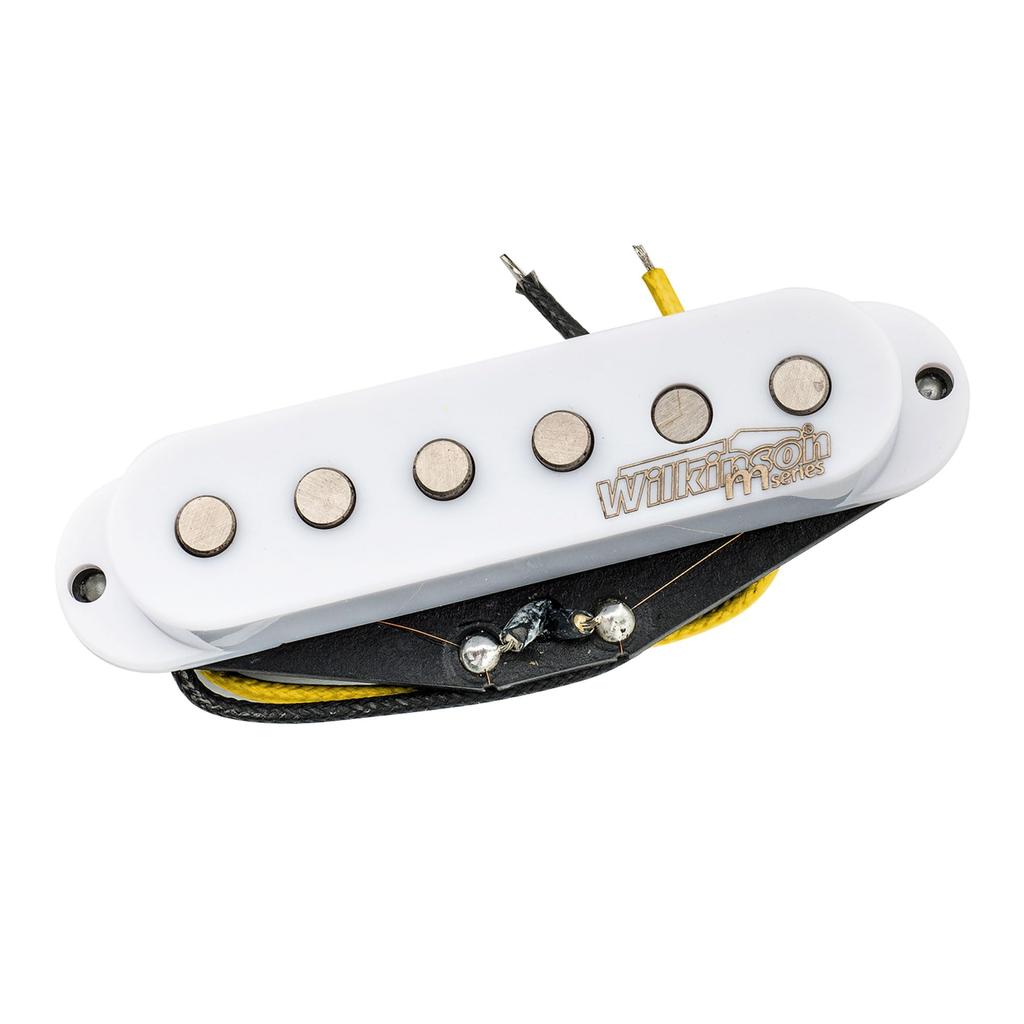 Бридж для гитары Wilkinson Vintage Tone Alnico V, звукосниматель в стиле Stratocaster, белый.