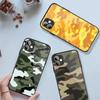 Чехол для телефона с камуфляжным узором для iPhone 14 13 12 11 XS X 8 7 6 Plus Mini Pro Max SE 2022 черный чехол для телефона из поликарбоната и термополиуретана