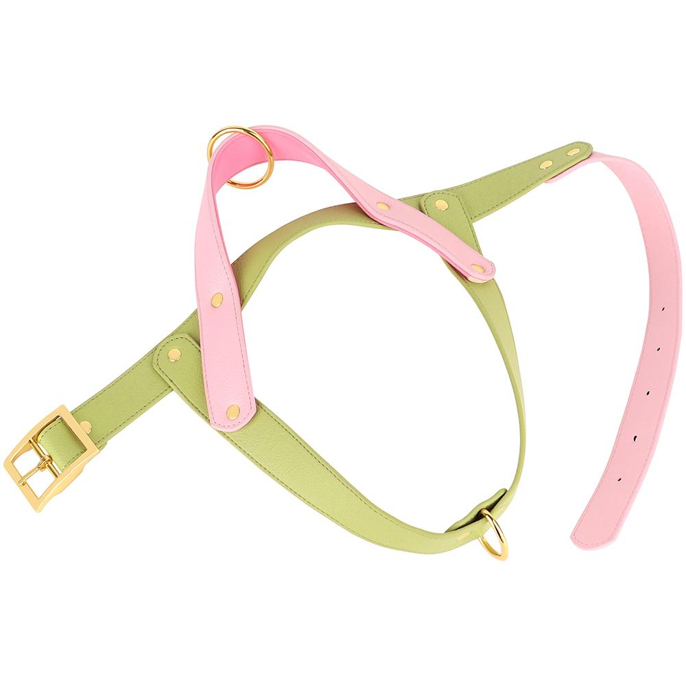 Кожаная шлейка для собак без рывков, маленькая, средняя, большая, жилет для питомца питбуля, прочная, регулируемая, для собак мопса, питбуля
