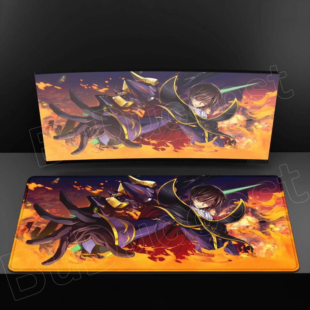 Большой игровой коврик для мыши Anime Code Geass, коврик для ноутбука, аксессуары для ПК, коврик для стола, защитный коврик для клавиатуры, красивый C.C.. Коврик для мыши