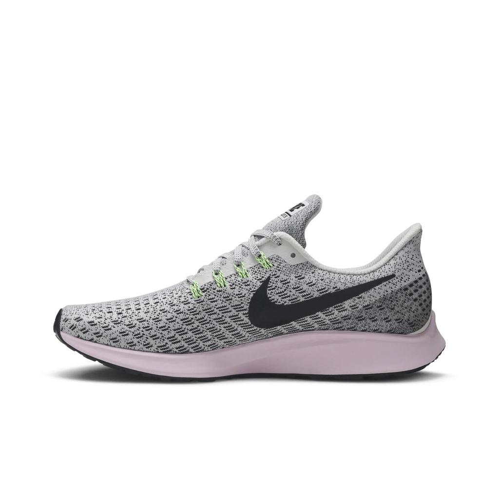 Nike Womens Air Zoom Pegasus 35 'Pink Foam' (women's sizes) Vast Grey / Black-Pink Foam Running Shoes 942855 011