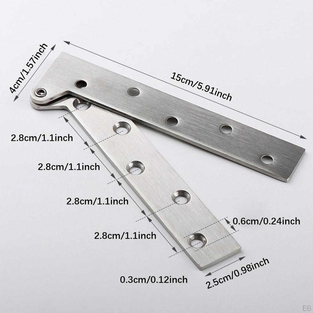 2 шт. петли для шкафа из нержавеющей стали, вращающиеся на 360°, складная полка для улучшения дома, семь