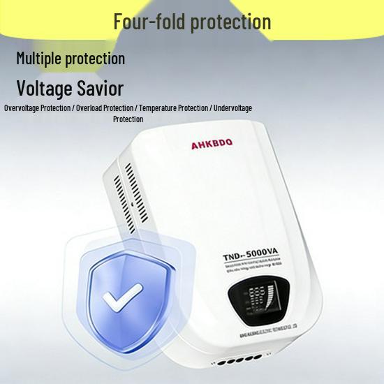220V Wall-Mounted Single-Phase Automatic Voltage Stabilizer 2000W (5000VA/2500VA)