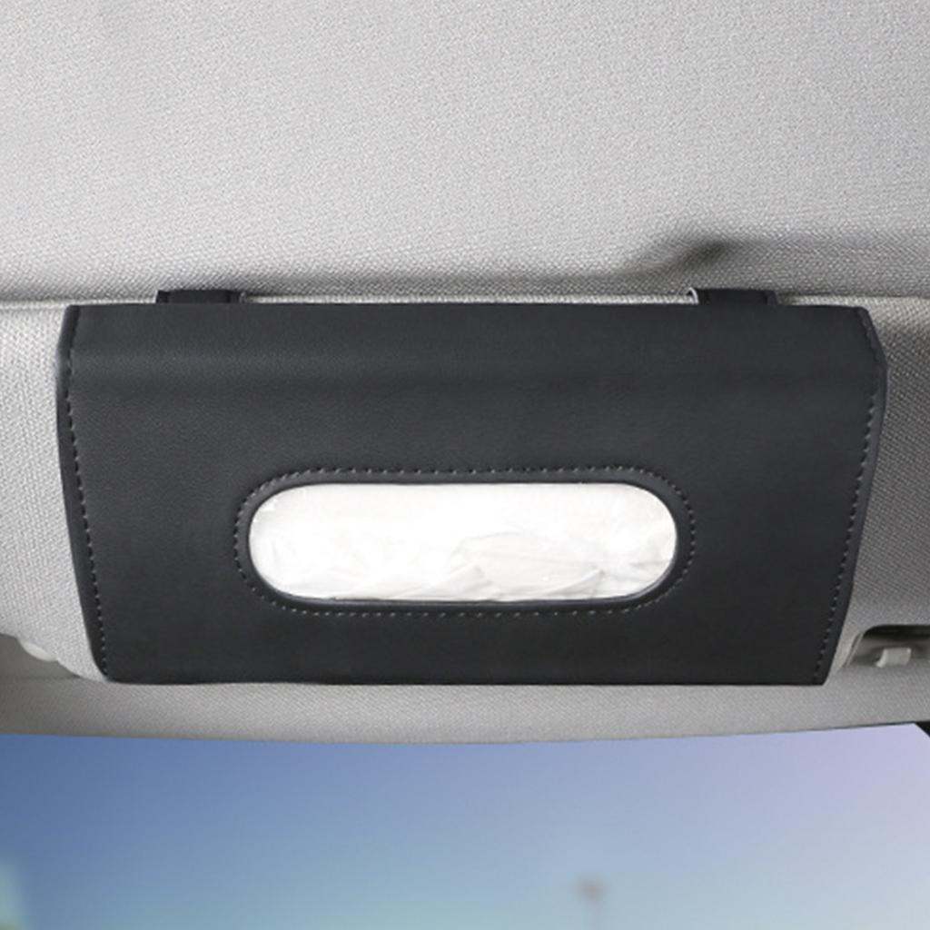 1PC Car Mounted Paper Box, Hanging Type Tissue Box, Creative Car Tissue Bag, Sun Visor Paper Box