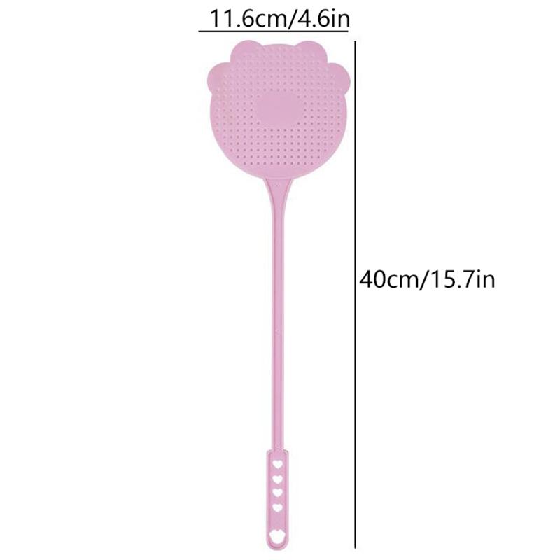 Elastic Long Handle Flyswatter Pendable Plastic Fly Swatter Durable Flying Insect Bat Swatter Home Outdoor Fly Catcher Tool