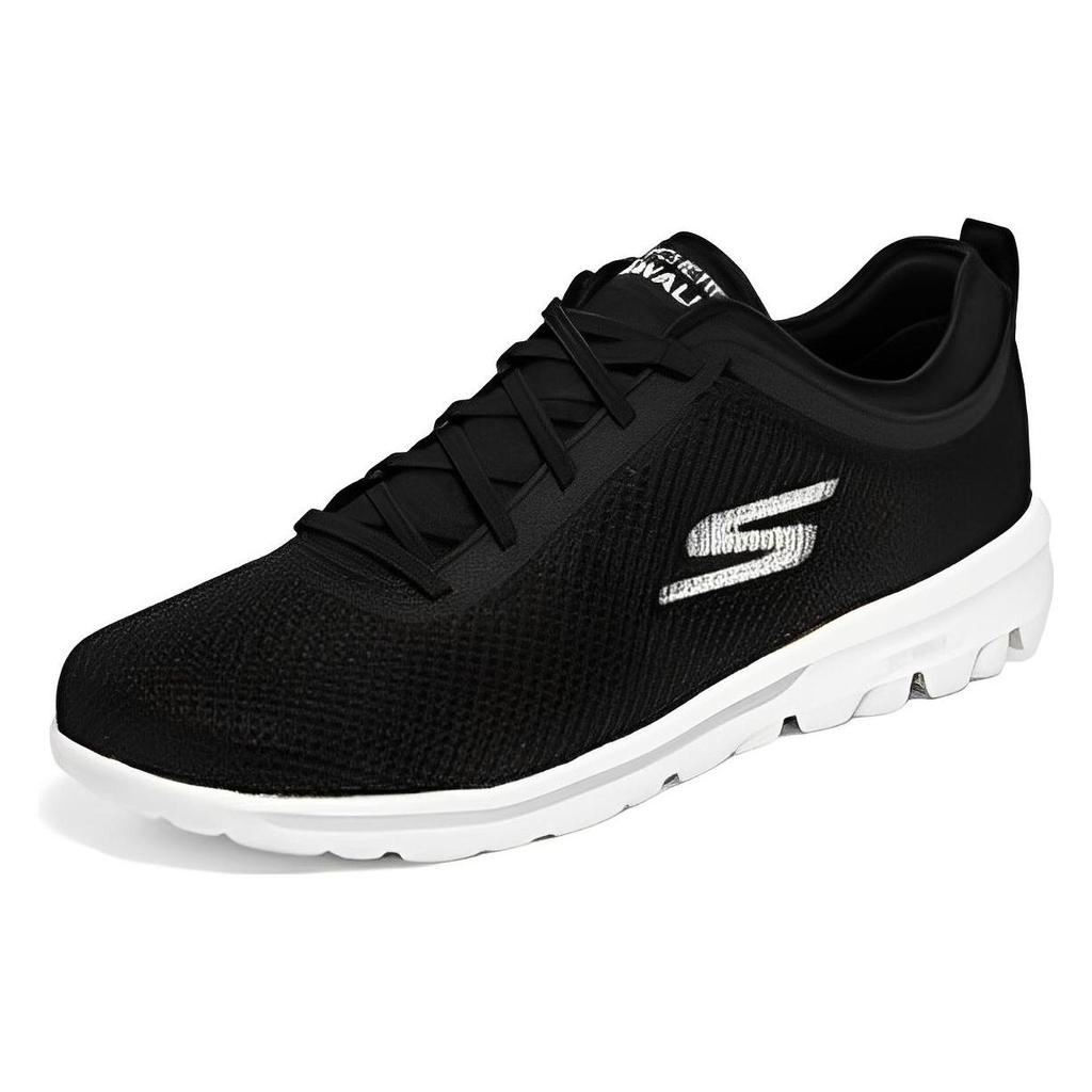Skechers Go Walk Classic Сетчатые Круглый носок На шнуровке Удобные Повседневные Низкие Кроссовки Мужские Черный 216457-BKW