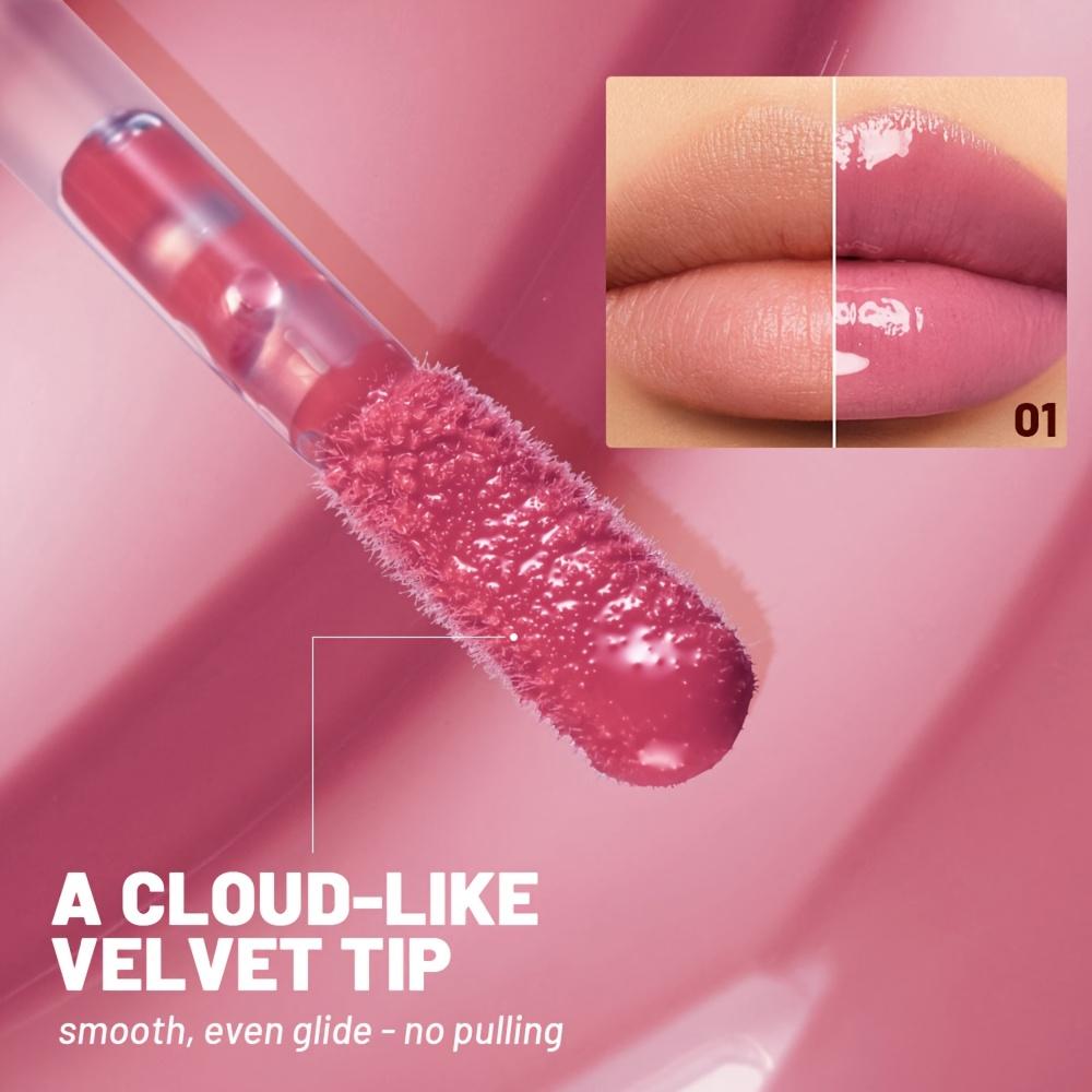 Glaze Lip Shine Transparent Mirror Glass Lip Oil Lightweight Nonstick Lip Gloss Lipstick Moisturizing Sexy Lips Plumper