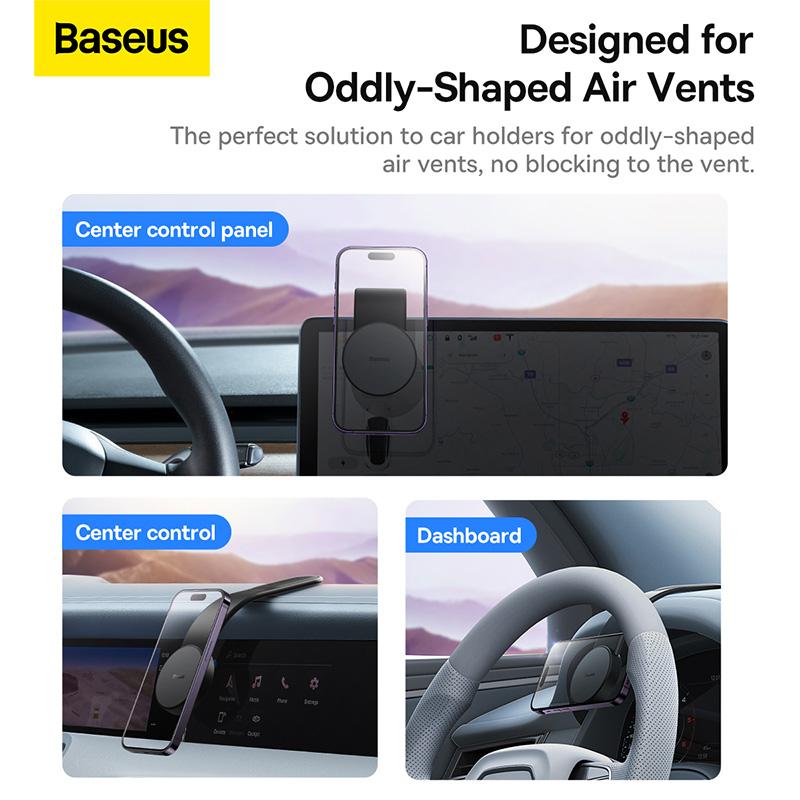 Baseus Magnetic Holder Car Phone Holder Stand Foldable Telephone Support Mount for Iphone 12 13 14 Pro Max For Samsung