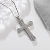New European and American Cross Necklace for Men and Women Zircon Pendant Collarbone Chain Jewelry