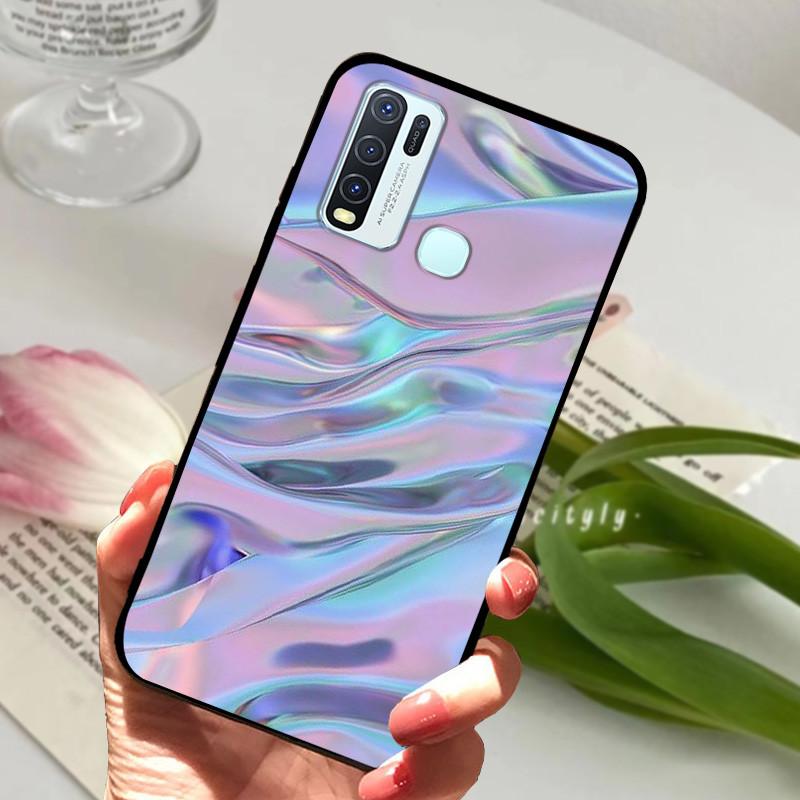 Для Vivo Y30 1938 Y50 1935 Чехол животное Силиконовый Мягкий ТПУ Задние крышки Для Vivo Y 30 50 Y30 2020 Чехол Защитный Мультяшный Funda