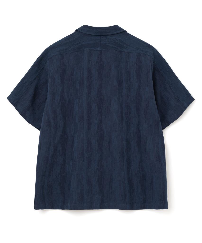 MILLO ARCHIVE Crepe Myrtle Half Shirt [Dark Blue]
