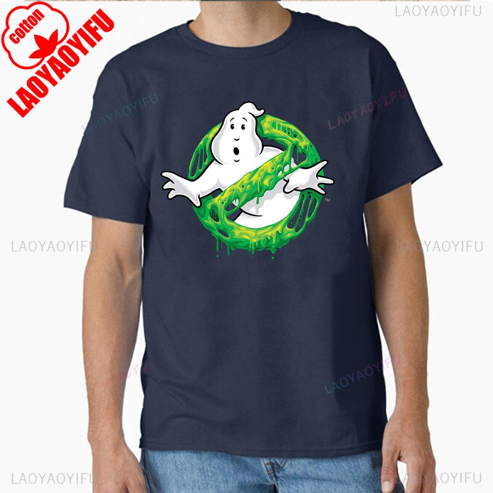 Ghostbusters Funny Logo Short Sleeve White-Black Men's / Women's T Shirt Funny Graphic T Shirts Summer Cotton Tee Tops Shirt