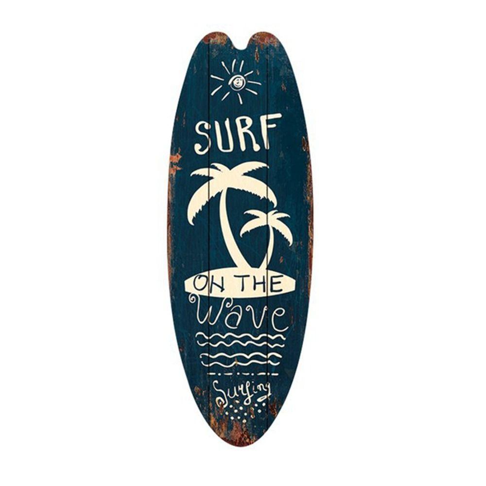 Exquisite Printing Marine Steering Wall Board Cool Wooden Surfboard Wooden Sign   Wall Ornament