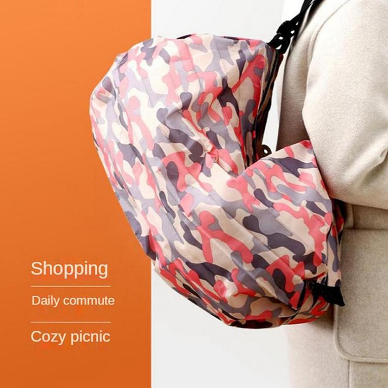 Folding Eco-friendly Shopping Bag One-shoulder Portable Thickened Large Shopping Bag Supermarket Eco-friendly Bag