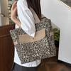Большая вместительная сумка через плечо с леопардовым принтом, женская сумка-тоут, большая сумка для покупок, дорожная сумка