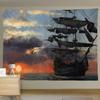 Boat Hanging Cloth Digital Printing Decoration Painting Bedroom Dormitory Hanging Blanket Homestay Decoration Wall Cloth Background Cloth