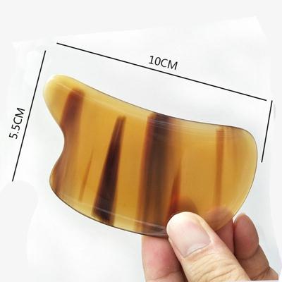 gua sha tool Large and wide S-type facial beauty is better. Scratch board genuine natural white buffalo horn scraping massage