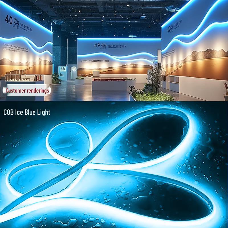 Водонепроницаемая светодиодная лента COB 220В: Супер Яркий, Самоклеящийся, Гибкий, Идеально подходит для наружного использования, Потолки гостиной и Атмосферное освещение