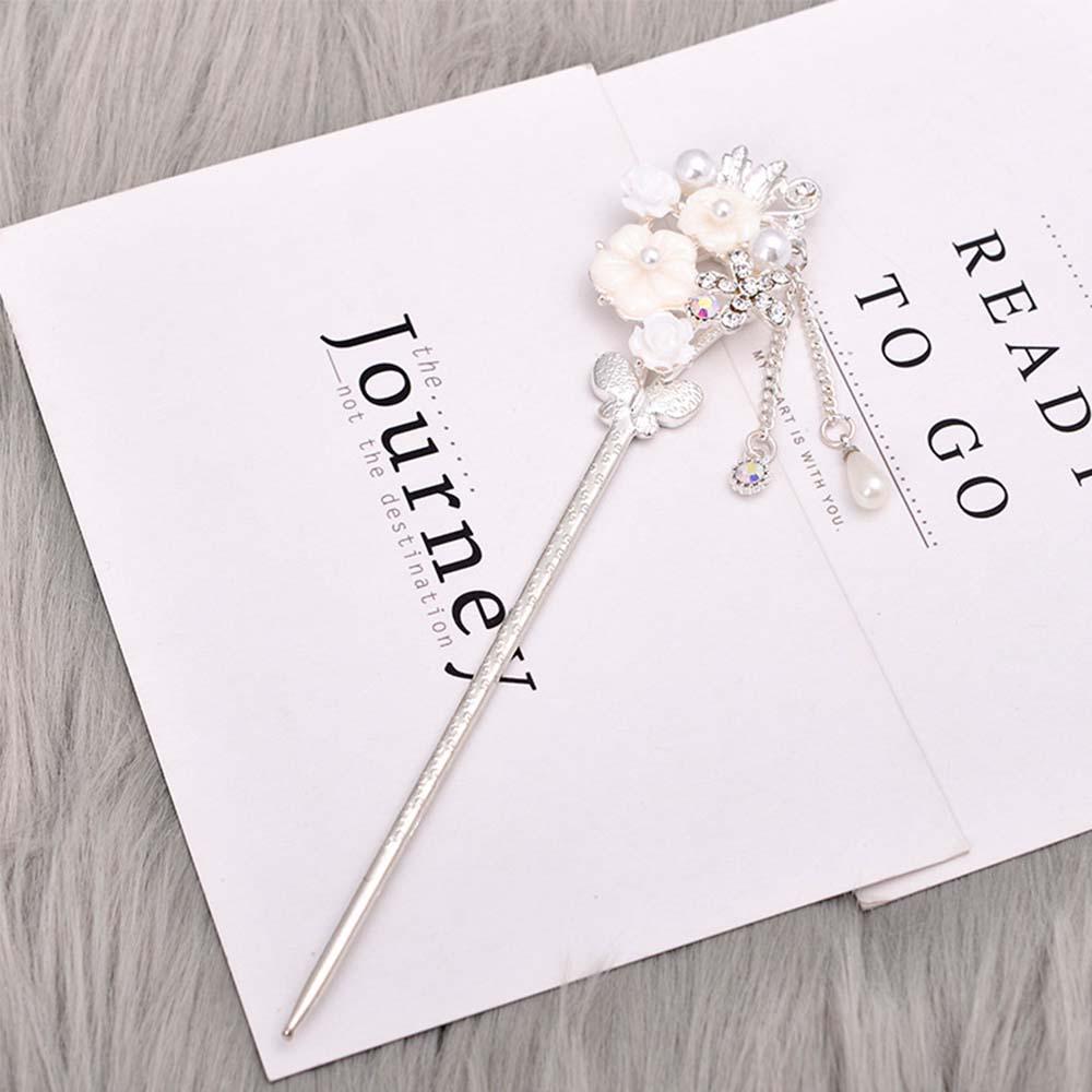 Жемчужный цинк Сплав цинка Стразы Кисточка Палочки для волос Украшения для волос Палочки для волос Аксессуары для ханьфу