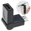 Male Female Flexible Right Angle Connector Swivel Adapter Extender 1080P (Male to Female)