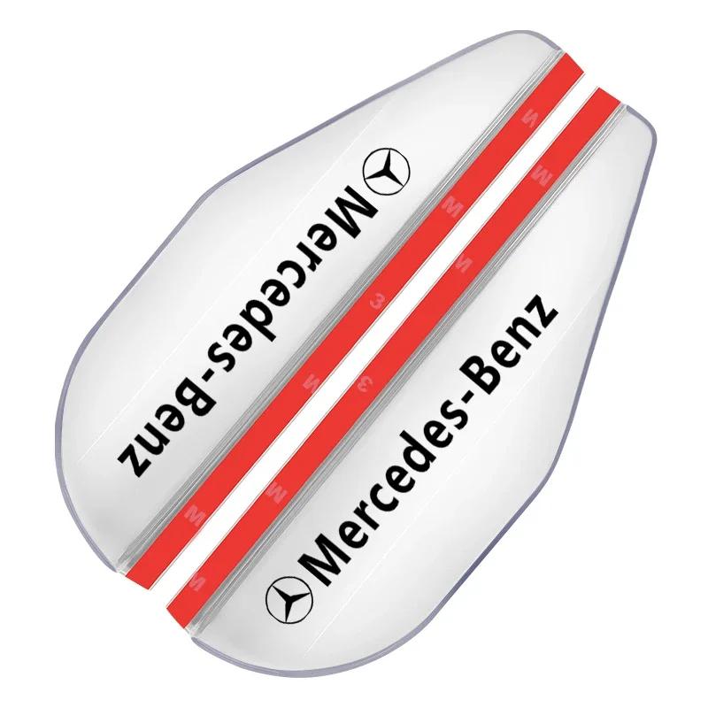 1Pair Car Rearview Mirror Rain Eyebrow Protector Trim Rain Cover for Mercedes Benz AMG W176 W246 W205 W213 GLE GLC B C E Class