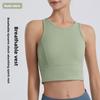 Женский топ без рукавов для занятий йогой из воздухопроницаемого материала