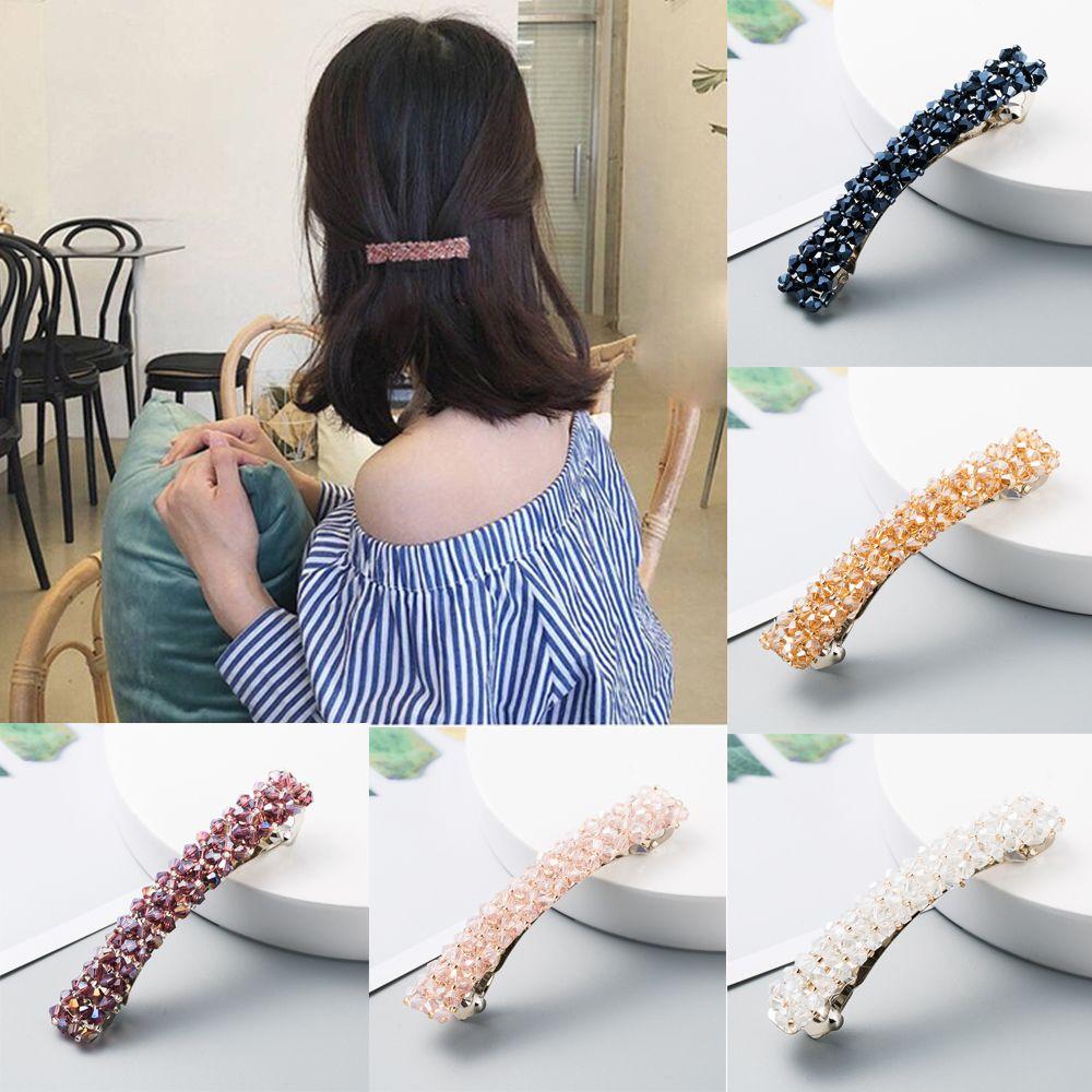 1PC Korean Diamond Headwear Hair Accessories Hair Clips Hairpins Geometric Crystal